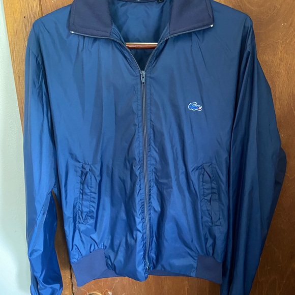 Lacoste Blue Men’s Large Nylon Windbreaker - Picture 3 of 10